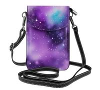 Magic Galaxy Sky Purple Print Mini Shoulder Bag Women Phone Case Travel Everyday Gifting Shopping Evenings Out