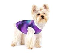 Magic Galaxy Sky Purple print Tshirts for Small Dogs Dog's Fashion Shirt Breathable Sleeveless Shirts for Small Dogs
