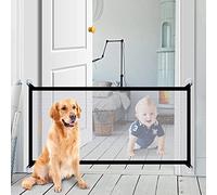 Magic Gate for Dogs, 180 × 72CM Stair Gates Extendable No Drilling for Dogs Pet Indoor, Folding Portable Dog Door Gate for Safety Protection, Dog Gates Indoor Baby Gates for Dogs Easy to Install
