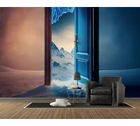 Magic Gate Wallpaper, 3D Photo Wall Mural, Self Adhesive Wall Paper with Dream Pattern for Bedroom Living Room Tv Background, Home Decoration Poster (100x70, B89)