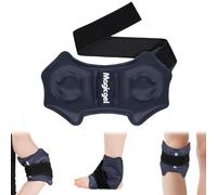Magic Gel Ankle Ice Pack Wrap for Swelling & Sprained Ankles, Reusable Hot & Cold Therapy Gel Ice Pack for Ankle Injuries & Achilles Tendonitis, Adjustable Ice Wrap for Knee, Elbow & Wrist