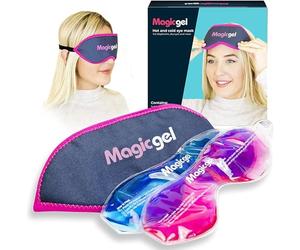 Magic Gel Eye Mask Heated - Cooling Eye Mask Rapid Relief + Cooling Face Compress - Face Ice Masks Perfect for Soothing Eyes Long-Lasting Comfort & Versatile Hot/Cold Treatment