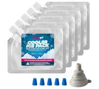 Magic Gel Freezer Blocks - Ice Packs for Cool Box - Ice Blocks for Cool Bags - Cold Pack Lunch Box - Reusable Thin Cold Bag Packs - Slim Gel Pack for Lunch Boxes