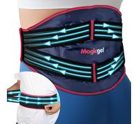 Magic Gel Back Ice Pack - Maximum Compression Sports Cold Compress Wrap for Back & Lower Body - Reusable Hot & Cold Packs - Flexible Ice Pack Wrap