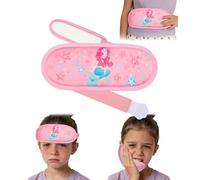 Magic Gel Kids Ice Pack & Cold Compress for Kids, Reusable Hot & Cold Gel Compress with Adjustable Strap for Head, Fever & Headache Relief, Toothache & Cooling Eye Mask, Cute Animal Design - Mermaids