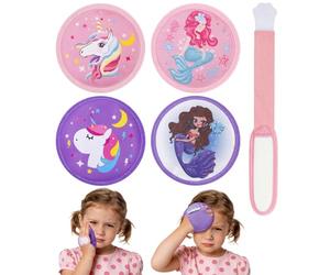 Magic Gel Kids Ice Packs for Injuries with Extra Adjustable Strap, 4 Pack Cute Unicorn Animal Mini Gel Ice Packs for Kids, Reusable Cold Compress & Hot Cold Gel Pack for Head Knee Elbow Bumps Bruises
