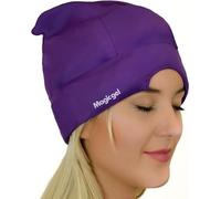 Magic Gel Migraine Ice Head Wrap | Real Migraine & Headache Relief | The Original Headache Cap | Cold, Comfortable, Dark & Cool; Endorsed by Physicians, Loved by Thousands - (Purple)