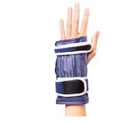 Magic Gel Wrist Ice Pack Wrap - Hot or Cold Hand Brace with Gel Pack - Wrist Band Heating or Cooling Compression for Right or Left Hand - Adjustable Straps - Blue