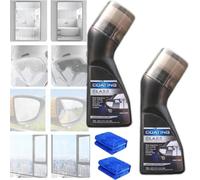 Magic Gem Coating Glass, Magic Gem Anti-Fog Coating, Anti Fog For Car Windshield, Micro-Molecular Anti-Fog Coating Agent Wiper, For Car Windshield, Windows, Mirrors, Glasses, Swim Goggles (2)