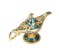 Magic Genie Legend Aladdin Lamp Luxury Classic Vintage Decoration Metal Wishing Light