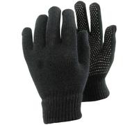 Magic Gloves Equestrian Adults with palm grip colours: Black, Purple, Baby pink (Black) (3 Pack)