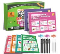 Magic Grooved Handwriting Practice Books for Kids, Reusable Copybook Gift Box Set with Magic Pen, Learn to Write Alphabet & Number Tracing for Ages 3-8, Preschool Kindergarten Learning Calligraphy