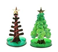 Magic Growing Crystal Christmas Tree,Christmas Eve Box Party Gift Favours,Crystals Science Kit Crystal Growing Kit Fun Stocking Filler,Loot Bag Fillers Lucky Dip for Boys and Girls (Green)