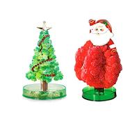 Magic Growing Crystal Christmas Tree , Kids Diy Magic Growing Xmas Ornaments , Christmas Decorations Tree For Kids, Colorful Presents Novelty Kit Christmas Tree Before Christmas Decorations (Green)