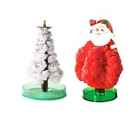 Magic Growing Crystal Christmas Tree, Kids Diy Magic Growing Xmas Ornaments, Christmas Decorations Tree For Kids, Colorful Presents Novelty Kit Christmas Tree Before Christmas Decorations (White)