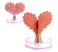 Magic Growing Tree Paper Crystal Trees - Heart-Shaped Tree Flowering Magic Growth Tree Crafts,Heart Loved-Shaped Paper Tree, Magic Growing Crystal Trees for Valentine's Day