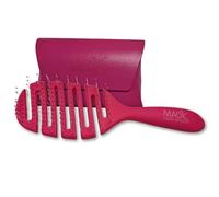 Magic Hair Brush Detangler - Detangle Comb for Women, Girls, Men - Detangling Vented Hairbrush with Flexible Bristles for Dry, Wet, Curly, Thick, Wavy Hair. Pink with Classic Pink Wallet