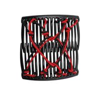 Magic Hair Comb - Elastic Double Clip Bun Maker, Adjustable Stretchy Hairpin, Easy Styling Tool for Thick Curly Hair | Retro Vintage Haír Accessories for Women Girls, Ponytail Holder