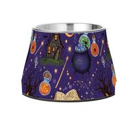 Magic Halloween Elements Dogs Food Water Bowl Enhanced Stainless Steel Pets for Slow Feed Cats Down Eating
