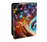 Magic Hand Notes Printed Passport Holder,Travel Pu Leather Passport Cover Case Organiser for Men Women,6.5 Inch