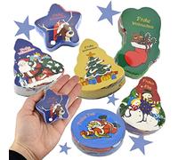 Magic Hand Towel Christmas Advent Calendar Set of 6 Santa Face Cloths 30 cm Children's Party Bags