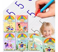 Magic Handwriting Practice Workbooks - Large Grooved Hand Writing Books for Kids 3-8, Toddler Writing Practice, Calligraphy Preschool Activity Books, Large Size 24x16cm