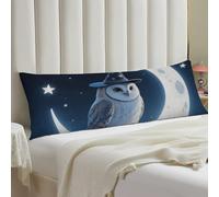 Magic - Hat Owl Body Pillow Case 20x54 Throw Pillow Cover with Hidden Zipper Breathable & Cozy Full Long Pillowcase Protector Spring Easter Cover for Sleeping Bedroom Couch Sofa Decor