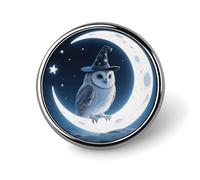 Magic - Hat Owl Round Lapel Pins Backpack Pin Cute Brooch Decoration Brooches for Women Men Fashion Button Badges for Hat Backpacks Purses Jackets Shirt Suit