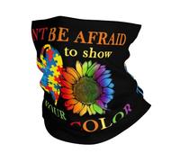 Magic Headband Dont Be Afraid To Show Your True Color Autism Awareness Running Uv Protection Headband Traveling Windproof Half Face Scarf