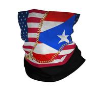Magic Headband Porto Rico Flag America Flag Zipper Face Protection Decorative Tube Scarf For Traveling, Sports, Hunting