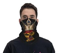 Magic Headband Spain Spanish Flag Crown Skull Headwear Quick Drying Tube Scarf For Motorcycling, Running, Yoga