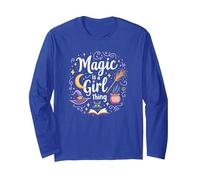 Magic is a Girl Thing: Witchy Whimsy for Enchantresses Long Sleeve T-Shirt, Adult Unisex, Royal Blue, M