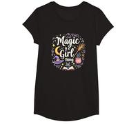 Magic is a Girl Thing: Witchy Whimsy for Enchantresses T-Shirt, Girls, Black, Small