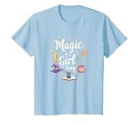 Magic is a Girl Thing: Witchy Whimsy for Enchantresses T-Shirt, Kids, Baby Blue, 3 Years