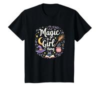 Magic is a Girl Thing: Witchy Whimsy for Enchantresses T-Shirt, Kids, Black, 2 Years