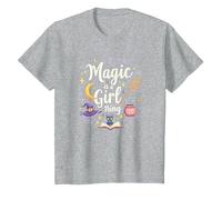 Magic is a Girl Thing: Witchy Whimsy for Enchantresses T-Shirt, Kids, Heather Grey, 2 Years
