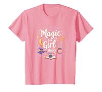 Magic is a Girl Thing: Witchy Whimsy for Enchantresses T-Shirt, Kids, Pink, 10 Years