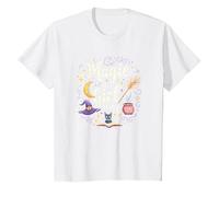 Magic is a Girl Thing: Witchy Whimsy for Enchantresses T-Shirt, Kids, White, 4 Years