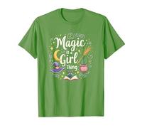 Magic is a Girl Thing: Witchy Whimsy for Enchantresses T-Shirt, Men, Grass, 3XL