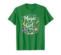 Magic is a Girl Thing: Witchy Whimsy for Enchantresses T-Shirt, Men, Kelly Green, XXL
