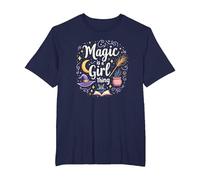 Magic is a Girl Thing: Witchy Whimsy for Enchantresses T-Shirt, Men's Big and Tall, Navy, 5X Tall