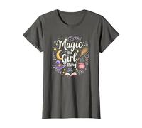 Magic is a Girl Thing: Witchy Whimsy for Enchantresses T-Shirt, Women, Asphalt, XS