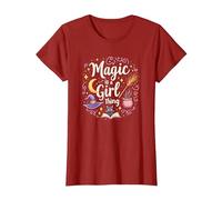 Magic is a Girl Thing: Witchy Whimsy for Enchantresses T-Shirt, Women, Cranberry, XS