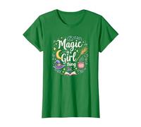 Magic is a Girl Thing: Witchy Whimsy for Enchantresses T-Shirt, Women, Kelly Green, XXL