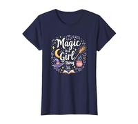 Magic is a Girl Thing: Witchy Whimsy for Enchantresses T-Shirt, Women, Navy, XS
