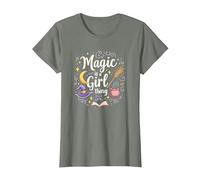 Magic is a Girl Thing: Witchy Whimsy for Enchantresses T-Shirt, Women, Olive Heather, XL