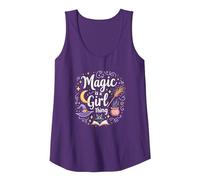 Magic is a Girl Thing: Witchy Whimsy for Enchantresses Tank Top, Women, Purple, XXL