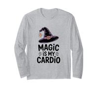 Magic is My Cardio Halloween Witch Fun Long Sleeve T-Shirt