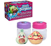 Magic Jellykins Surprise Plush Jar 2-Pack, Magical Transforming Water-Activated Toys, Mystery Box Plushies for Ages 5 and Up, Multicolour, 7,6 cm