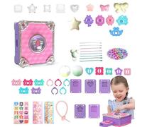 Magic Jewelry Making Kit - Creative Set of Bracelets with Children's Pendants, Mystic Necklaces Kit for Girls | Jewelry Making Manual Set with Magic Box, Kit